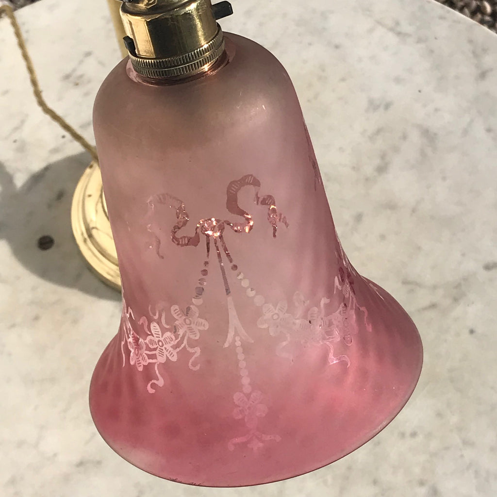 Edwardian Adjustable Brass Desk Lamp - Detail View - 3