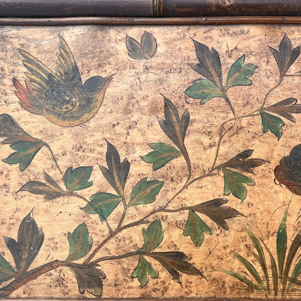 19th Century Bamboo Side Table with Magazine Rack - Detail View - 4