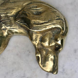 Victorian Brass & Cast Iron Dog Door Porter - Detail View - 4