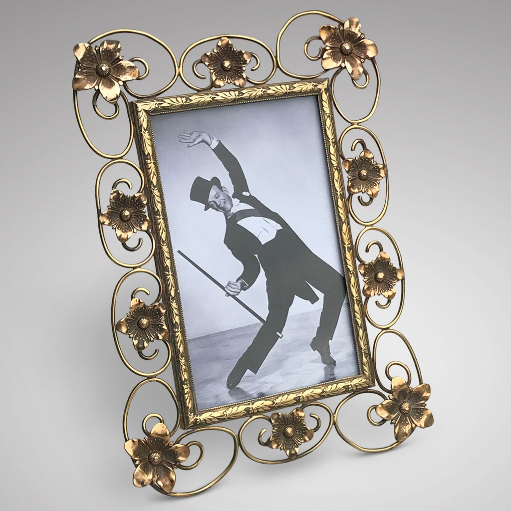Art Nouveau Brass Photograph Frame - Main View - 1