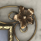 Art Nouveau Brass Photograph Frame - Detail View - 2