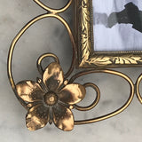 Art Nouveau Brass Photograph Frame - Detail View - 3