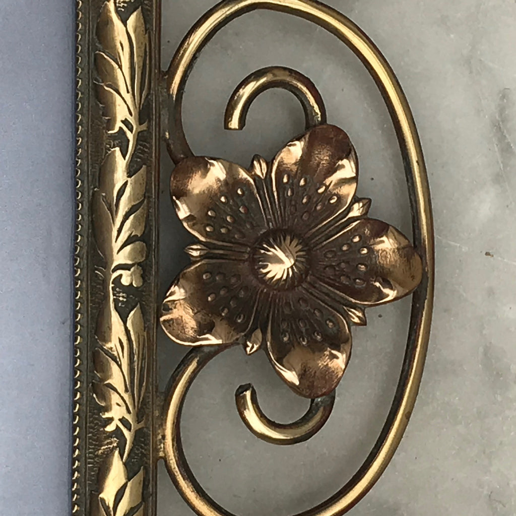 Art Nouveau Brass Photograph Frame - Detail View - 4