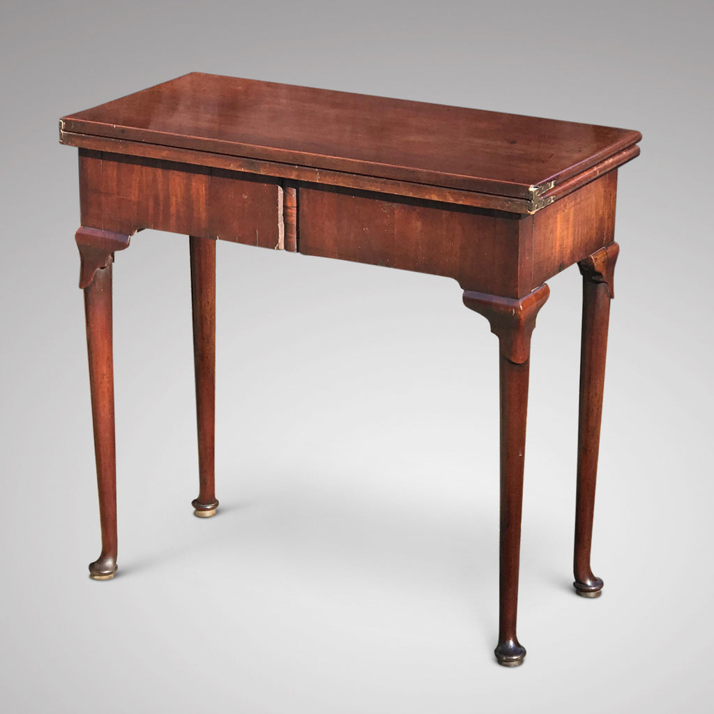 George II Mahogany Tea Table - Back View - 3