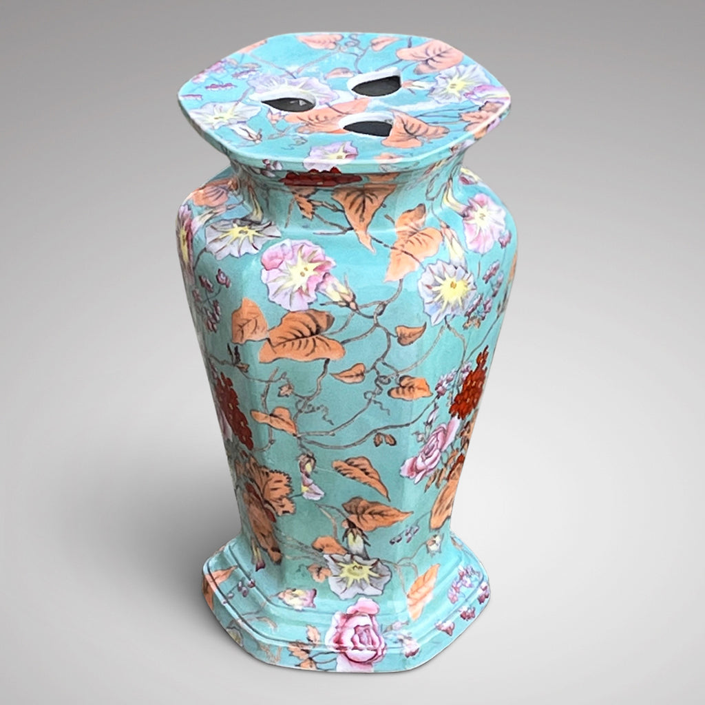 19th Century Ceramic Garden Seat in the Oriental Style - Main View - 2