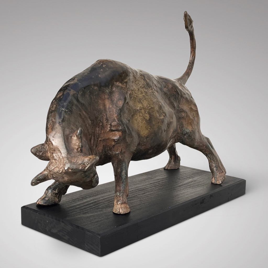 Striking Bronze Bull Sculpture by Chenet - Main View - 2