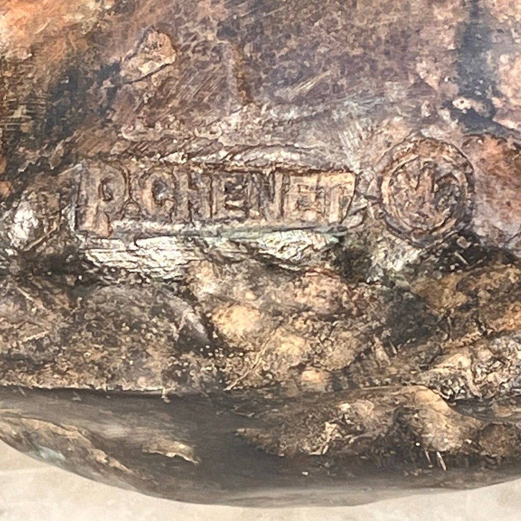 Striking Bronze Bull Sculpture by Chenet - Detail View - 5