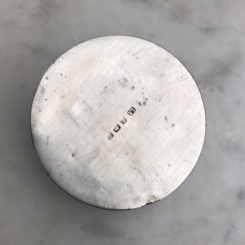 Silver & Enamel Pill Box by Lawrence Emanuel - Detail View -3