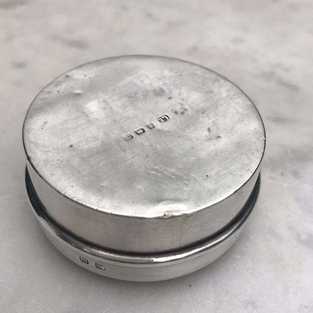 Silver & Enamel Pill Box by Lawrence Emanuel - Detail View -4