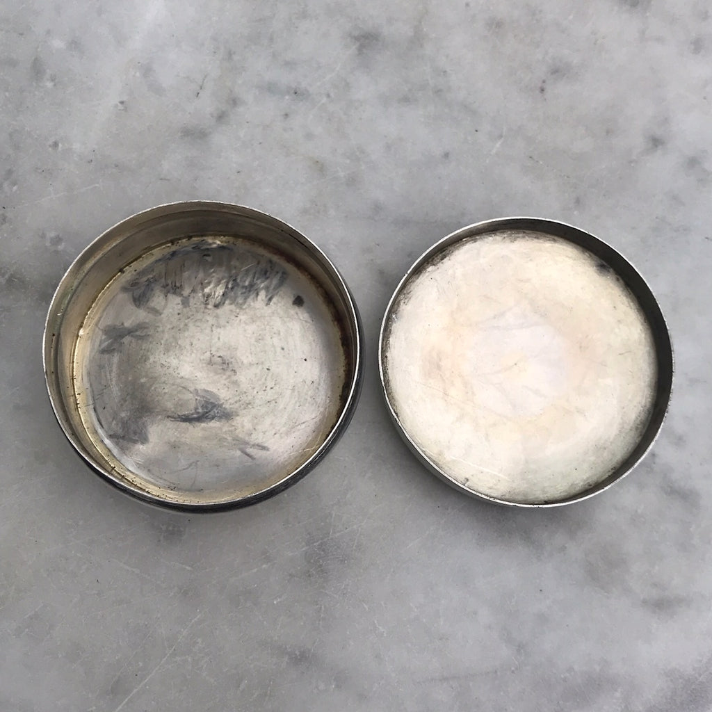 Silver & Enamel Pill Box by Lawrence Emanuel - Detail View -5