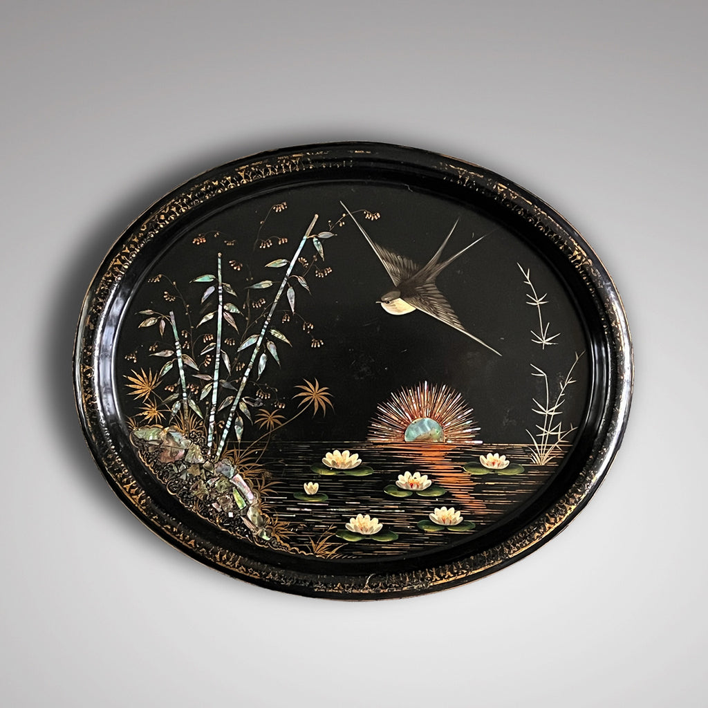 Trio of 19th Century Toleware Trays - Main View - 4