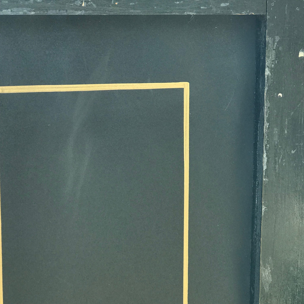 19th Century Painted Leather Screen - Back Detail View - 13