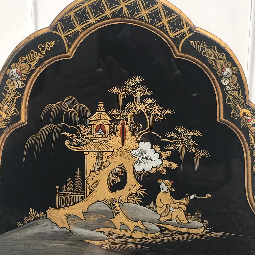 19th Century Chinoiserie Trumeau Mirror - Detail View - 1