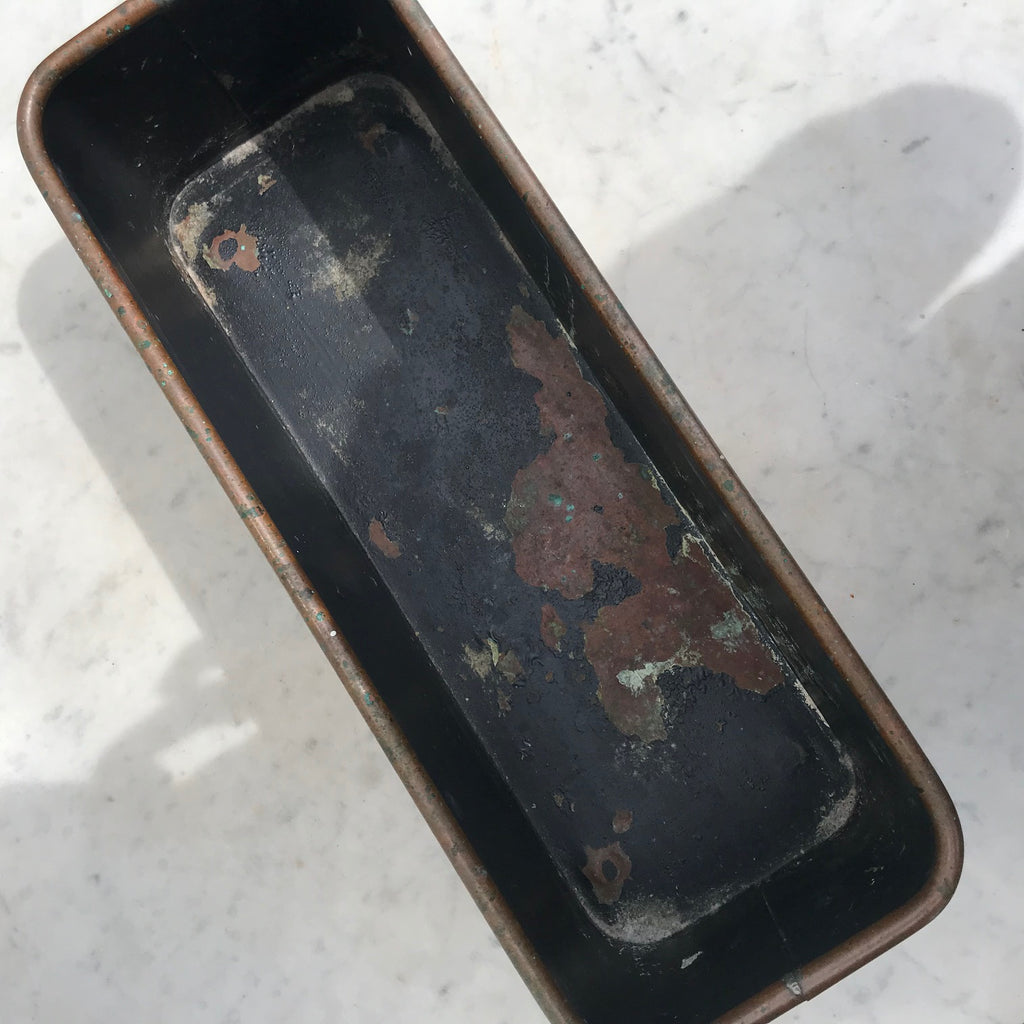 Early 20th Century Painted Copper Planter - Detail View - 6