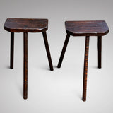 Pair of Rustic Sheffield Cutlers Stools - Main View - 2