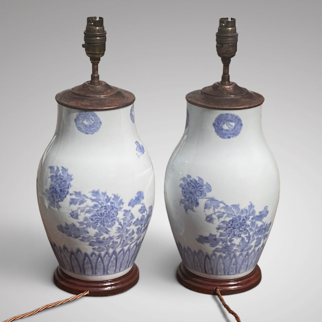 Superb Pair of Antique Japanese Lamps - Main View - 2