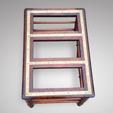 Victorian Mahogany & Brass Luggage Stand - Top View - 3