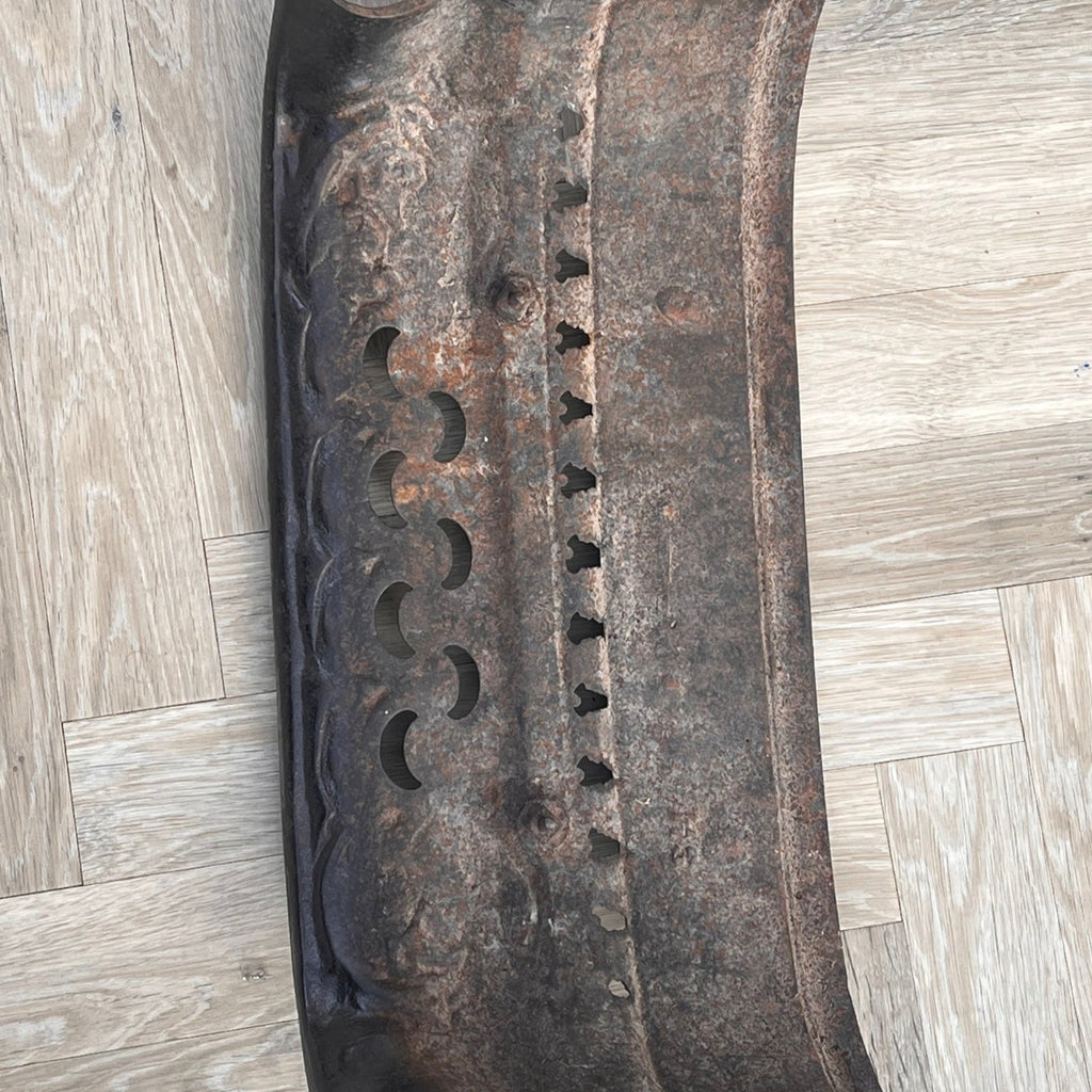 Burnished Victorian Cast Iron Fender