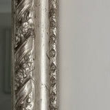 19th Century English Silvered Overmantle Mirror - Detail View - 2