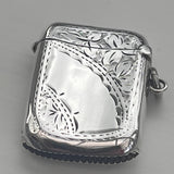 Antique Silver Vesta Case by Robert Pringle - Back View - 4