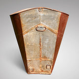 Antique French Grape Hod with Painted Decoration - Back View - 2