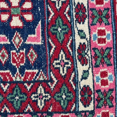 Striking Wool Hand Knotted Prayer Rug - Detail View - 5