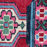 Striking Wool Hand Knotted Prayer Rug - Detail View - 4