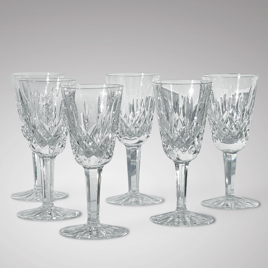 Set of 6 Vintage Royal Brierley Lead Crystal Sherry Glasses - Main View - 1