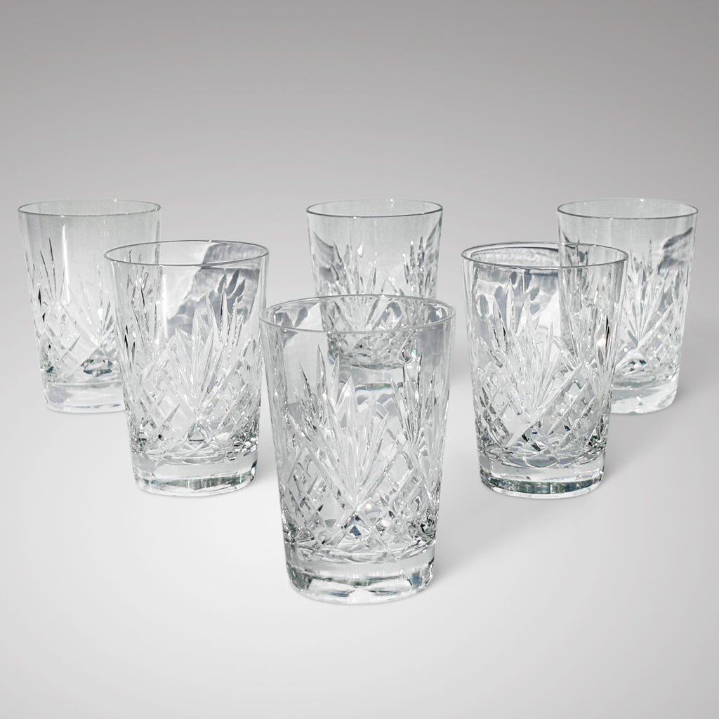 Set of 6 Vintage Royal Brierley Lead Crystal Tumblers - Main View - 1