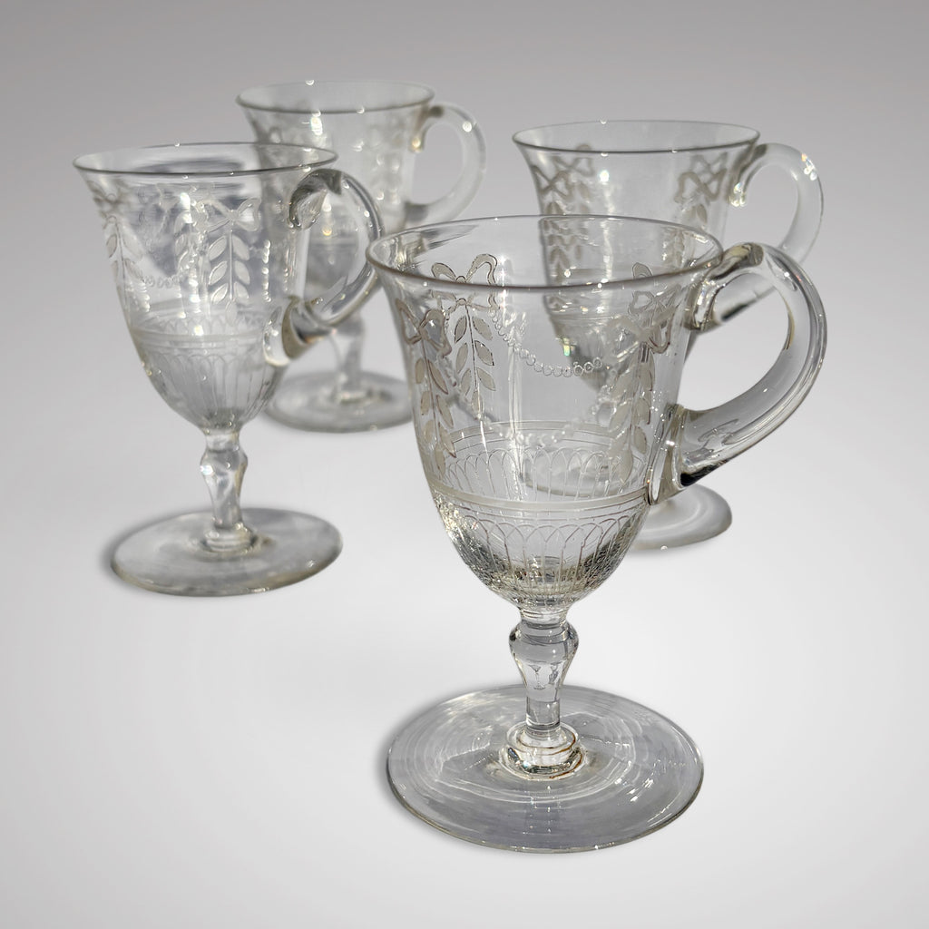 Set of 10 Victorian Glass Custard Cups - Main View- 2
