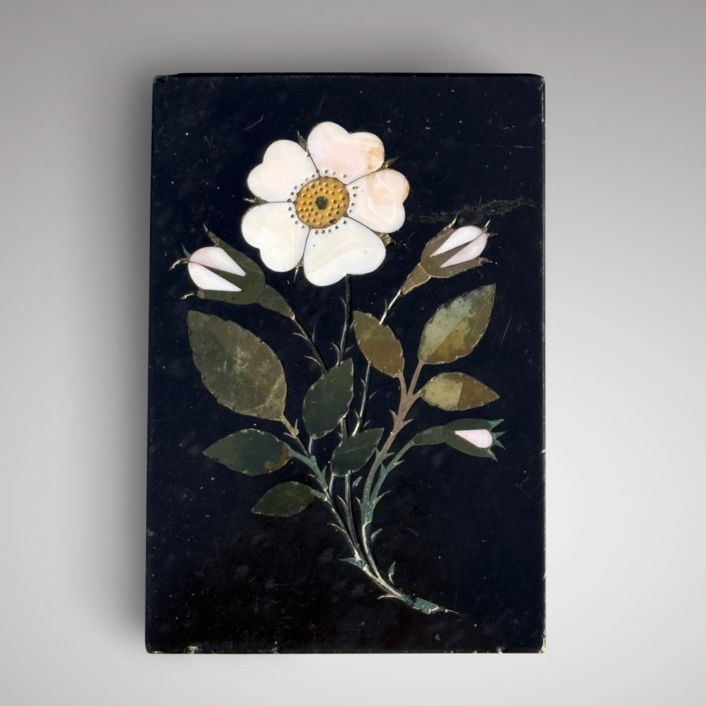 Victorian Ashford Marble Pietra Dura Desk Weight - Main View - 2