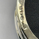 Antique Silver and Turquoise Enamel Jewellery Box - Detail Hallmark View - 3