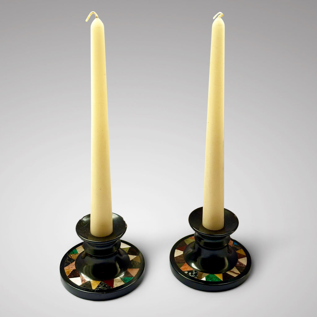 A Pair of Ashford Marble Candlesticks - Main View - 1