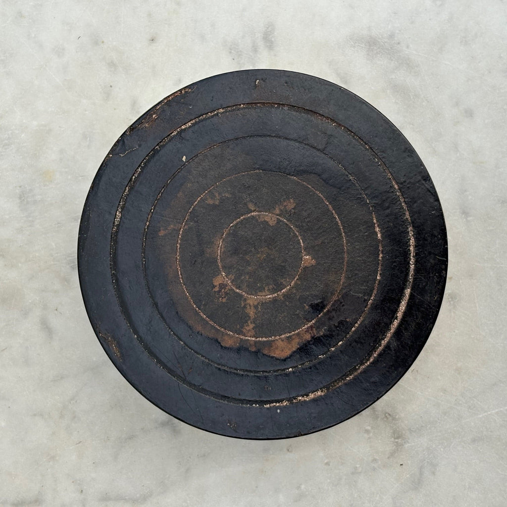 A Pair of Regency Papier Mache Wine Coasters