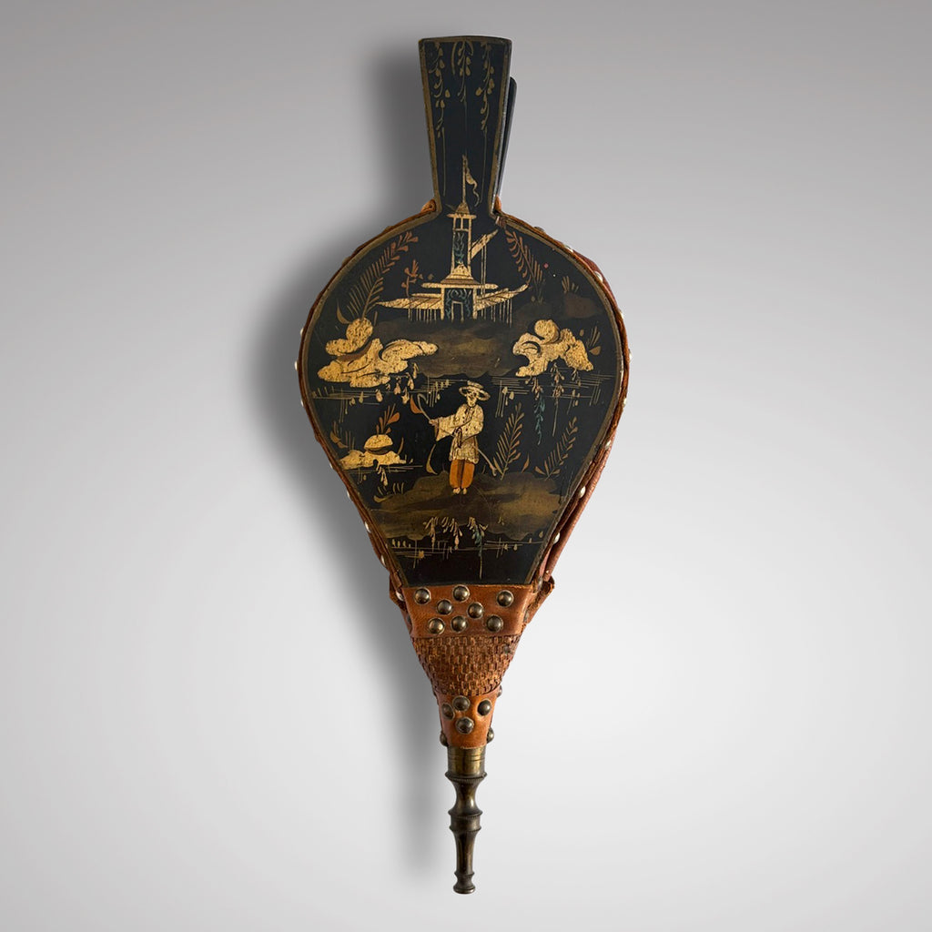 Pair of French Bellows with Chinoiserie Decoration - Main View - 1