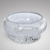 Art Deco Cut Glass Bowl with Silver and Blue Enamel Top - Bowl Detail - 3