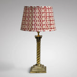 Antique Brass Twisted Column Table Lamp - Main View - 1