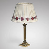 Edwardian Twin Corinthian Capital Brass Table Lamp - Main View - 1