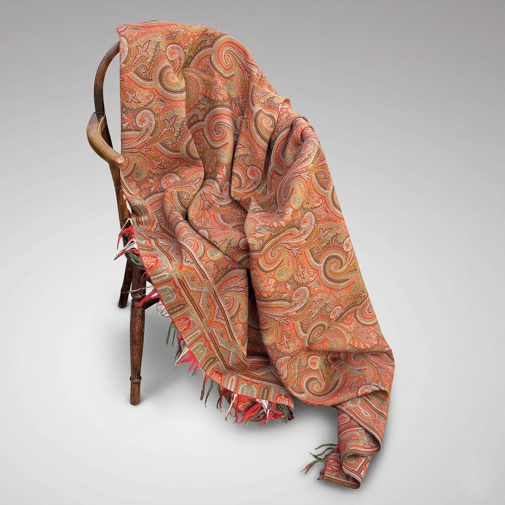 19th Century Paisley Woollen Shawl - Main View -1