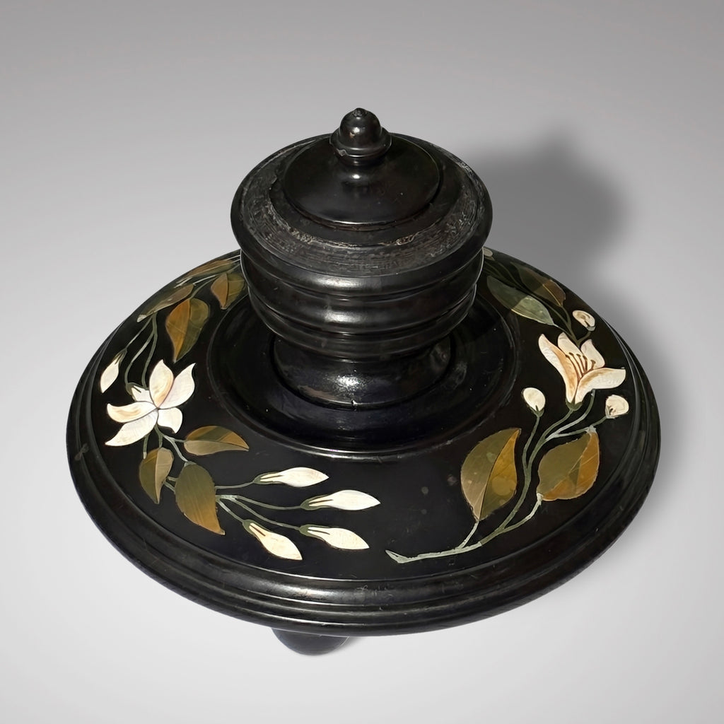 19th Century Ashford Marble Inkwell & Stand - Main View - 1