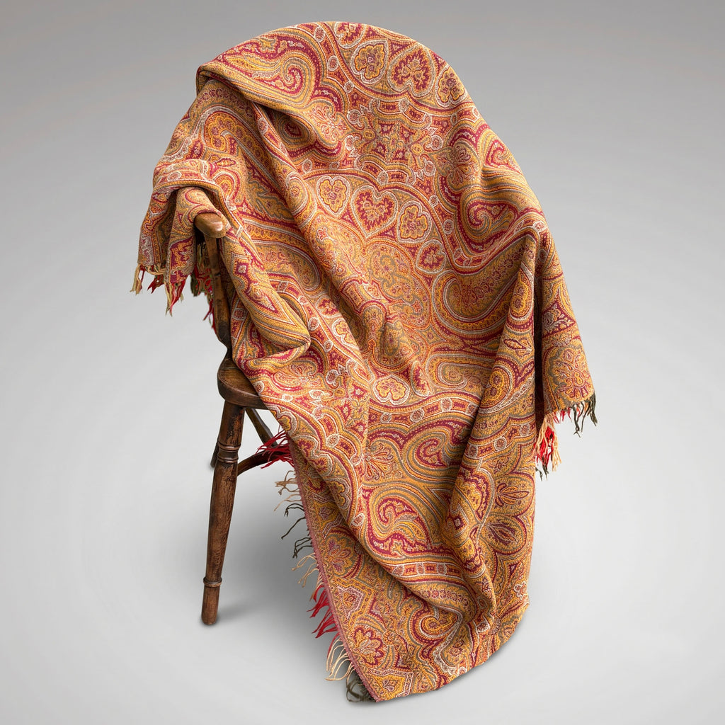 Traditional Victorian Paisley Shawl - Main View - 1