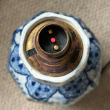 A Pair of 19th Century Delft Blue & White Table Lamps - Detail View - 4