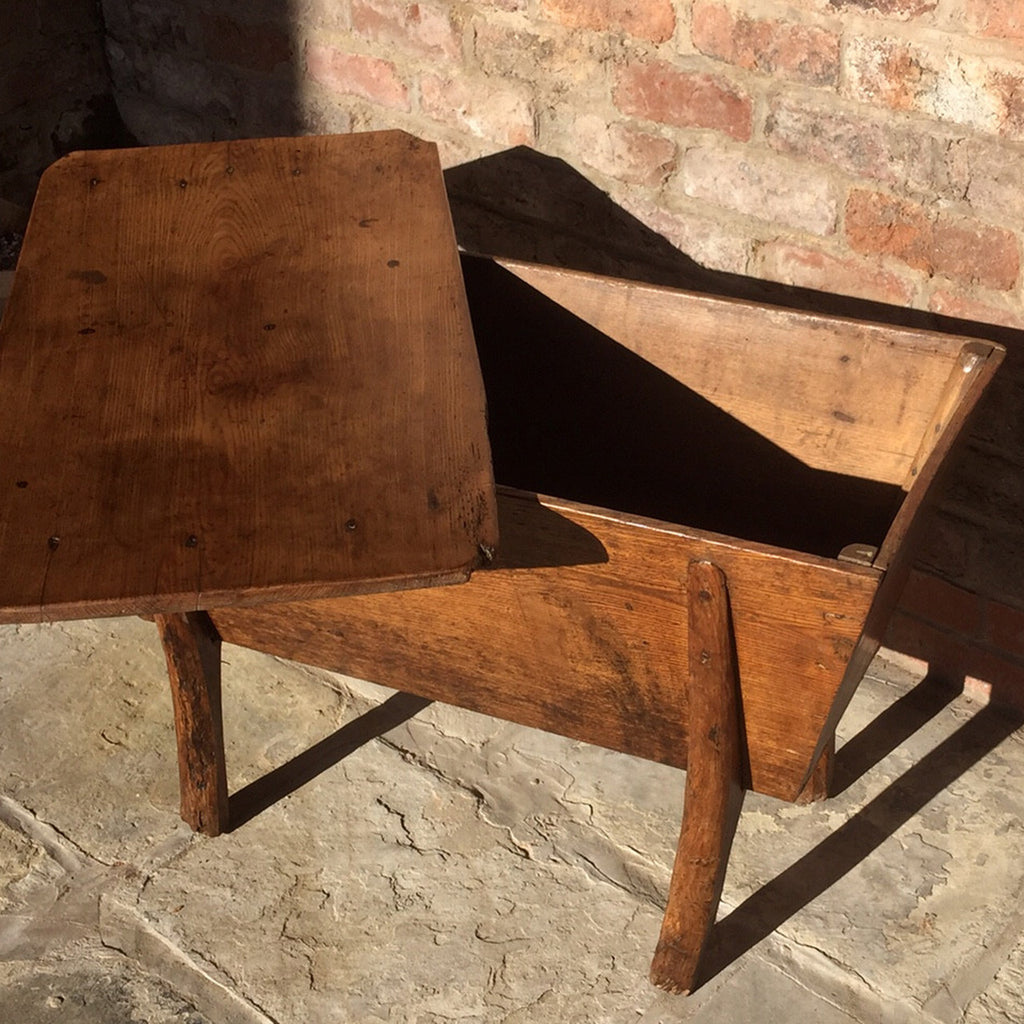 19th Century Elm Dough Bin - View of Top