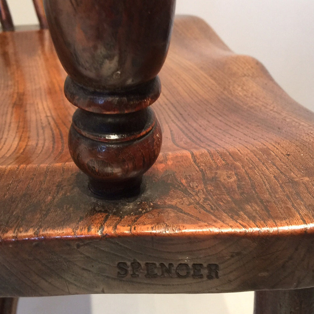 19th Century High Back Windsor Armchair - Side View two 