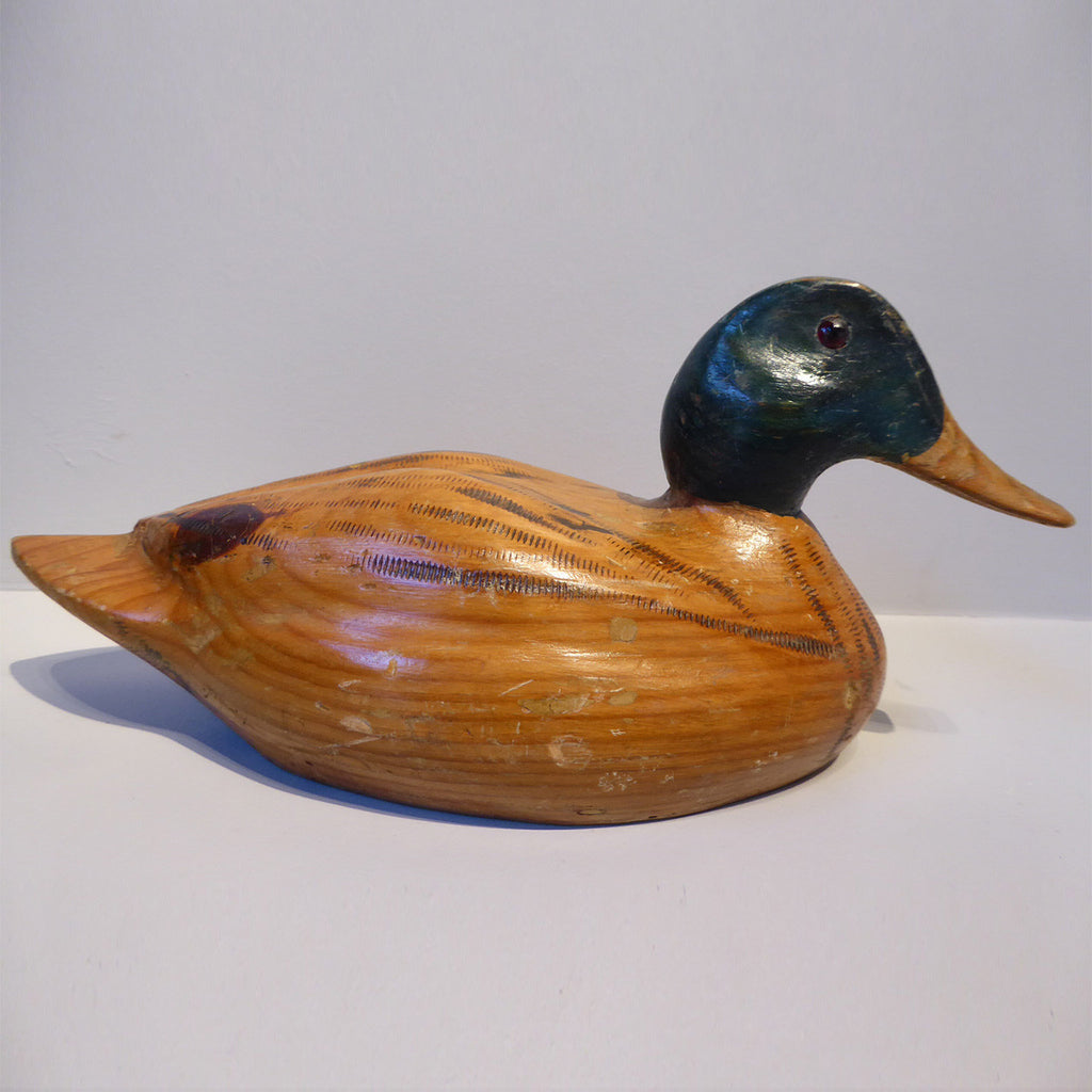 19th Century Wooden Decoy Duck - Hobson May Collection - 2
