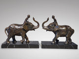 Pair of Art Deco Elephant Bookends - Hobson May Collection - 1