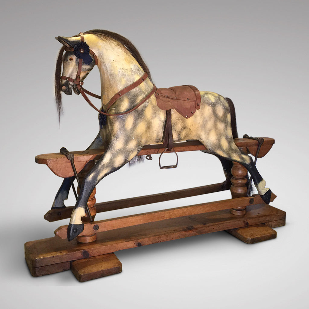 Early 20th Century Turnbull Rocking Horse - Full Side View Two