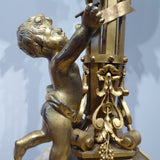 French Gilt Bronze Table Lamp - Detail View -4
