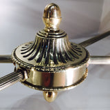 Mid 20th Century Brass Coffee Table - Finial Detail View - 3