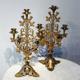 Pair of 19th Century Gilt Candelabra - Back View - 4